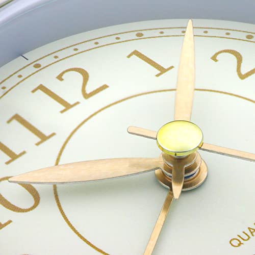 Tisaika Silent Alarm Clock Non Ticking Bedside Clocks Battery Operated Table Clocks for Bedroom Easy to Read Set Night Light Function Simple Stylish Little Clock for Home Office - Image 6