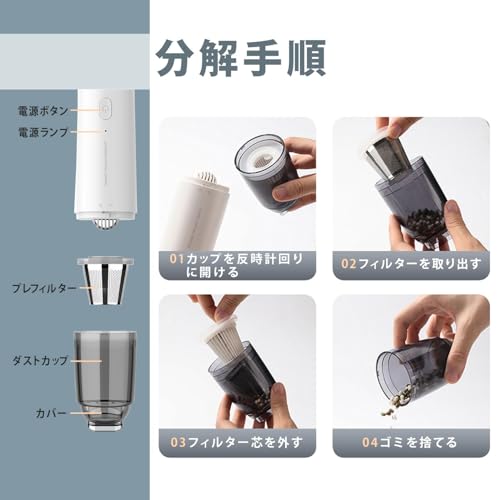ARIAKE ハンディクリーナー コードレス 強力吸引力 多機能車用掃除機 の商品画像 7