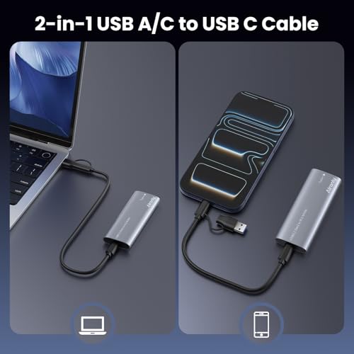 Carcasa externa M.2 NVMe aluminio USB 3.2 Gen2 10Gbps miniatura 7