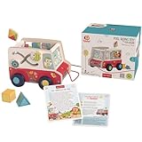 Bababoo & Friends Friends on Tour Pull Along Toy, Wooden with Non-Toxic Paint, 12+ Months, 8