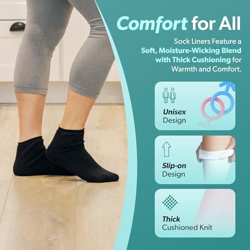 BraceAbility Replacement Sock for Orthopedic Walking Boots | Medical Tube Socks to Wear Under Air Cam Walkers, Fracture Boot