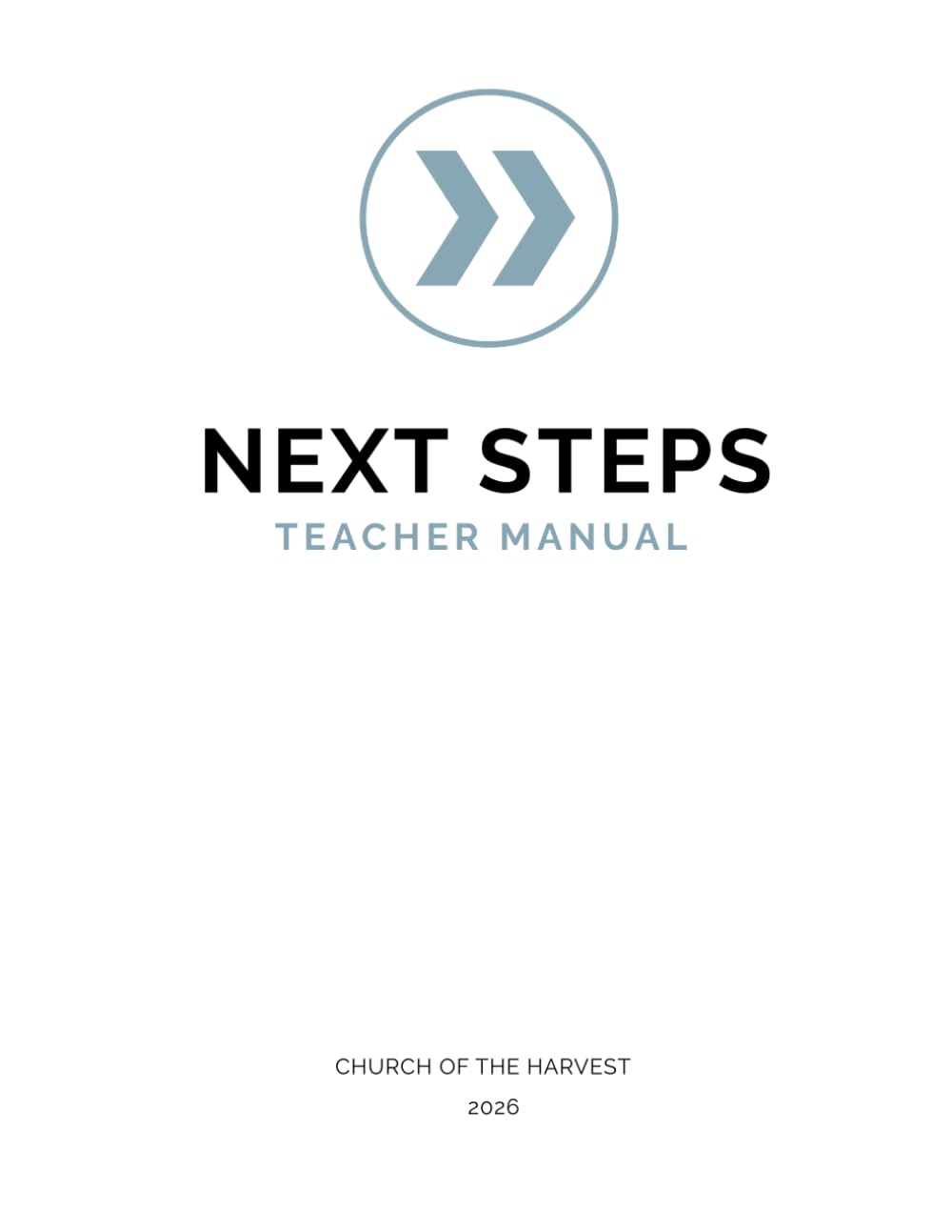 Harvest Next Steps Teacher Manual