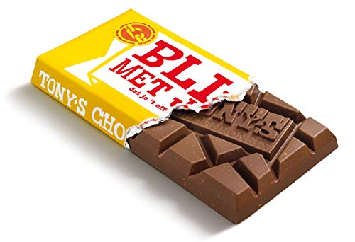 Tony's Chocolonely - Chocoladereep Melk Noga - Zeg 't met een reep "Blij met jou" - 180 gram - Fairtrade Chocolade - Afbeelding 4