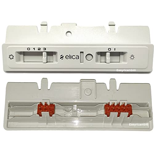 Easyricambi® Pannello cruscotto comandi interruttori per cappa cucina ELICA WHIRLPOOL/ESTRAIBILE DECOR ST SILVER - GR F90 38041910 - GR F/60. Con interruttori elettrici