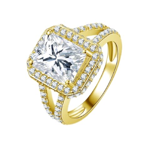Bagues de fiançailles Gowe en or jaune femme pour une demande en mariage inoubliable