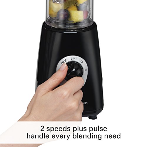 Hamilton Beach Personal Blender, Portable Insulated Double Wall, Multi-Speed, for Shakes and Smoothies, 20 Oz, Black (51141), 18/8 Stainless Steel 2 Gallery Image