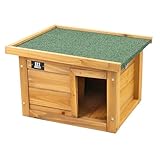 KCT Oslo Wooden Hedgehog House Outdoor Sanctuary Hibernation Hogitat Shelter