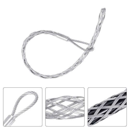 Calcetines de tracción de cable para evitar atascos en tuberías con malla de acero de 35-48mm 4