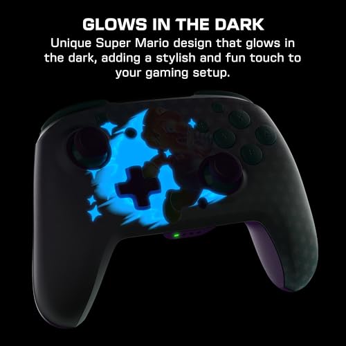 Manette Sans Fil Turtle Beach Rematch Invincible Mario Toutes Les Nintendo Switch Brille Dans Le Batterie Rechargeable Sous Licence Officielle Nintendo - vue 3