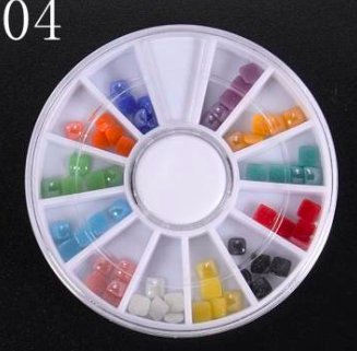 04 10 pcs 3D Gems Cone Stud Crystal Beads Stone Nail Art Decoration Wheel by Chonlyshop