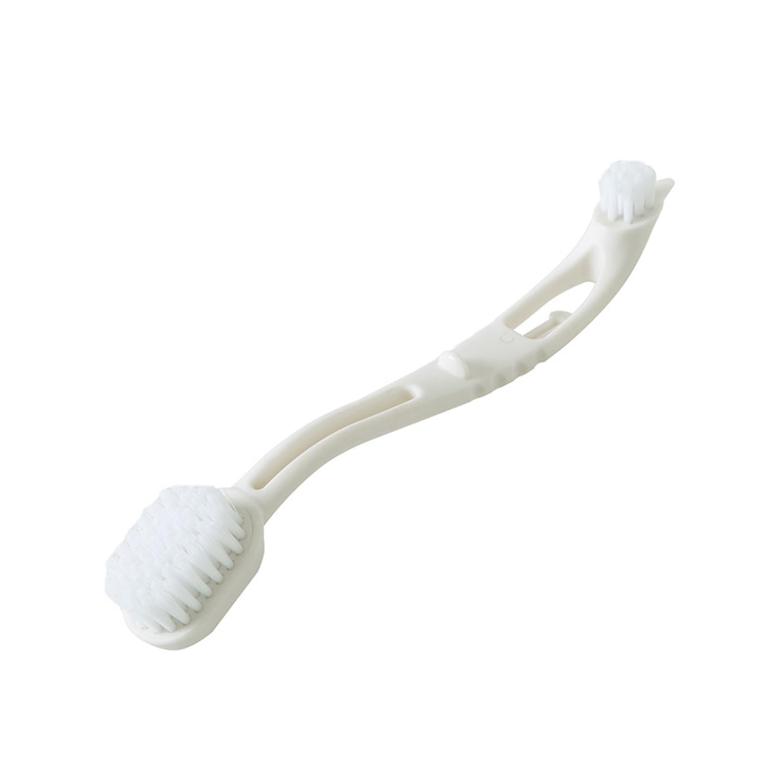 Wei Shuqiang Beige 1Pcs Double-End Shoes Brush Cleaner Sneaker White Multifunction Household Cleaning Laundry Tool(Beige)