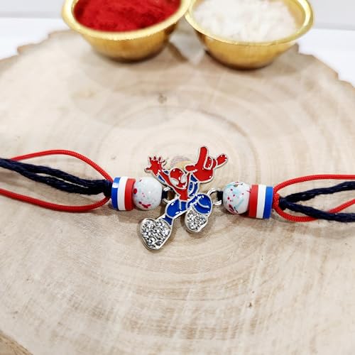 Image of Rakhi for Brother: Rakhis for Kids : Boys Rakhee with Free Roli Chawal & Gift Card: Raksha Bandhan Gifts for Brother : kids Rakhis