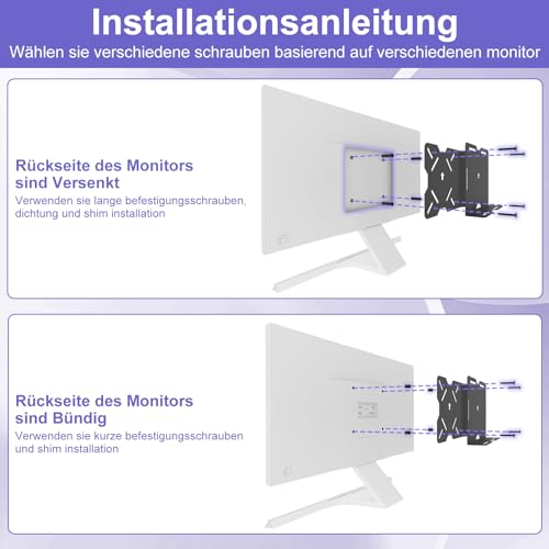 Universelle VESA Halterung für Mini PC Verstellbare Halterung für Dell HP Lenovo Mini Computer, Modems, USV-Geräte, Kabelboxen und Mehr Mini PC Halterung kann VESA-Arme Anschließen mit Schrauben