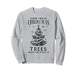 Photo Gallery divertente natale fattoria alberi freschi felpa Photo Gallery divertente natale fattoria alberi freschi felpa