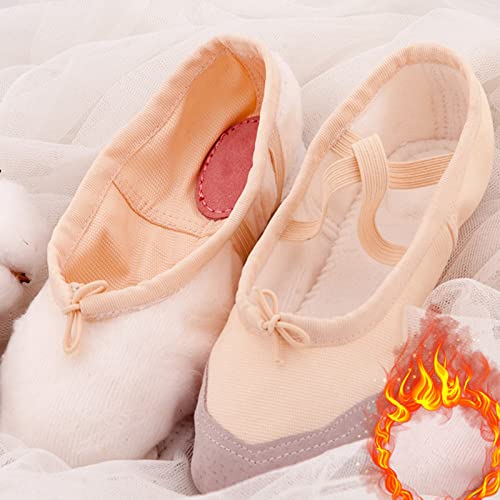 Girls Ballet Shoes Toddler Canvas Ballet Slippers Practice Slip On Dance Shoes for Boys/Little Kid/Big Kid/Women2