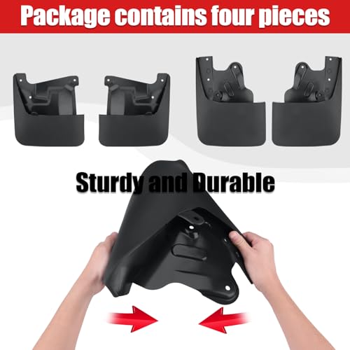 Image of Mud Flaps Compatible with Tundra 2022-2024 Mud Guards Splash Guards Tire Protector Mudguard No Drilling Required Mudflaps Accessories