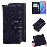 LMFULM® Hülle für Blackview A60 Pro (6,1 Zoll) PU Leder Magnet Brieftasche Lederhülle Tiger Drucken Flip Cover Ledertasche Stent-Funktion Schwarz