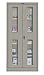 Hallowell 415S24EVA-HG Series 400 Commercial KD Storage Cabinet, Ventilated Door, Stationary, Assembled, 36" Width x 24" Depth x 72" Height, Hallowell Gray