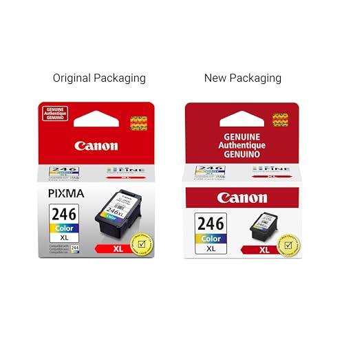 Image of Canon CL-246 XL Genuine Color Ink Cartridge, Compatible with iP2820, MG2420 /2924 /2920 /3020 /2522 /2525, MX492, TS3120 /302 /302a /202 /202a /4520 /3320