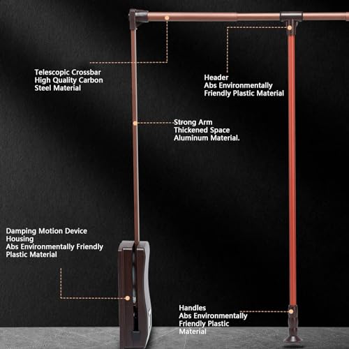 Tringle de placard rabattable réglable et anticorrosion pour optimiser les angles de dressing