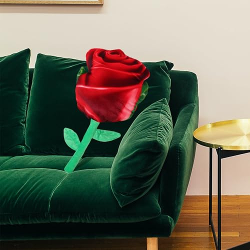 Oreiller doux rose rouge Mipcase coussin multifonctionnel canapé