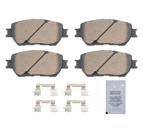 Image of HUSCH D908 Front Ceramic Brake Pads Kit Fit For Lexus GS300 2006, For IS250 2009-2015, For Toyota Camry 2002-2006