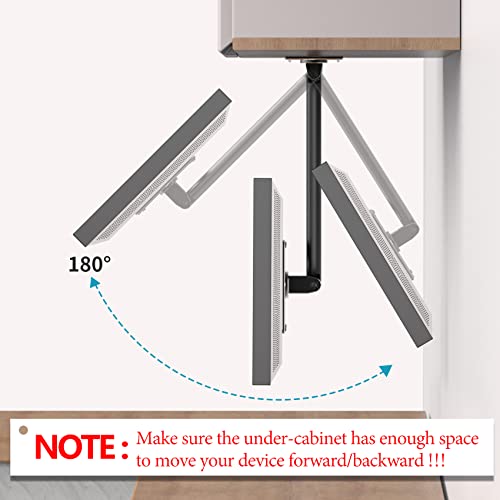 Letlar Echo Show 15 Under Cabinet Mount, Rotatable Tilt Swivel Mount For 15, Move Your Show 15 Forward Or Backward For Saving Space #TOP3