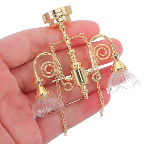 Lustre miniature doré double tête pour éclairage réaliste - 4