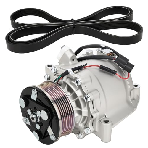 AC Compressor with Clutch for 2006-2011 Honda Civic 1.8L - Direct Replacement for OEM 38800-RNB-A02 38800RNAA010M2 38800RNAA01 38810RRBA01 CO4918AC - Reliable Air Conditioning Unit
