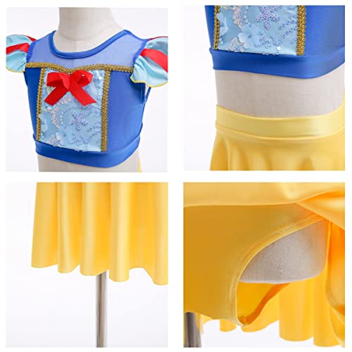 Image of MYRISAM Girls Princess Two Piece Tankini Swimsuits Cosplay Party Bathing Suits Ruffles Beach Surf Swimming Swimwear Bikini Set 2-3T