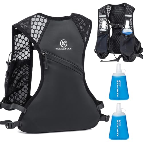 KAMCYCLE Sac à Dos d'hydratation, Sac à Dos ultraléger de Course à Pied, Gilet de Course, Sac à Dos de vélo ultraléger pour Hommes et Femmes pour la Course à Pied, Le Marathon, Le Jogging, Le vélo