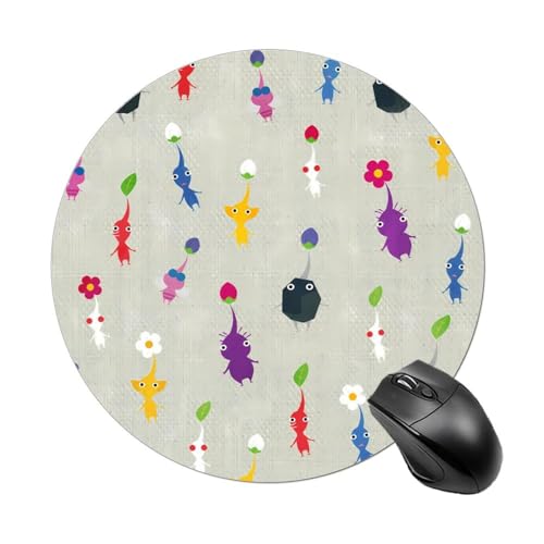 ラウンドゲーム用マウスパッド クリエイティブカスタムノンスリップマウスマットベストミッキーマウス　並行輸入品 | ピクミン ラウンドマウスパッドクラシックかわいい弾性