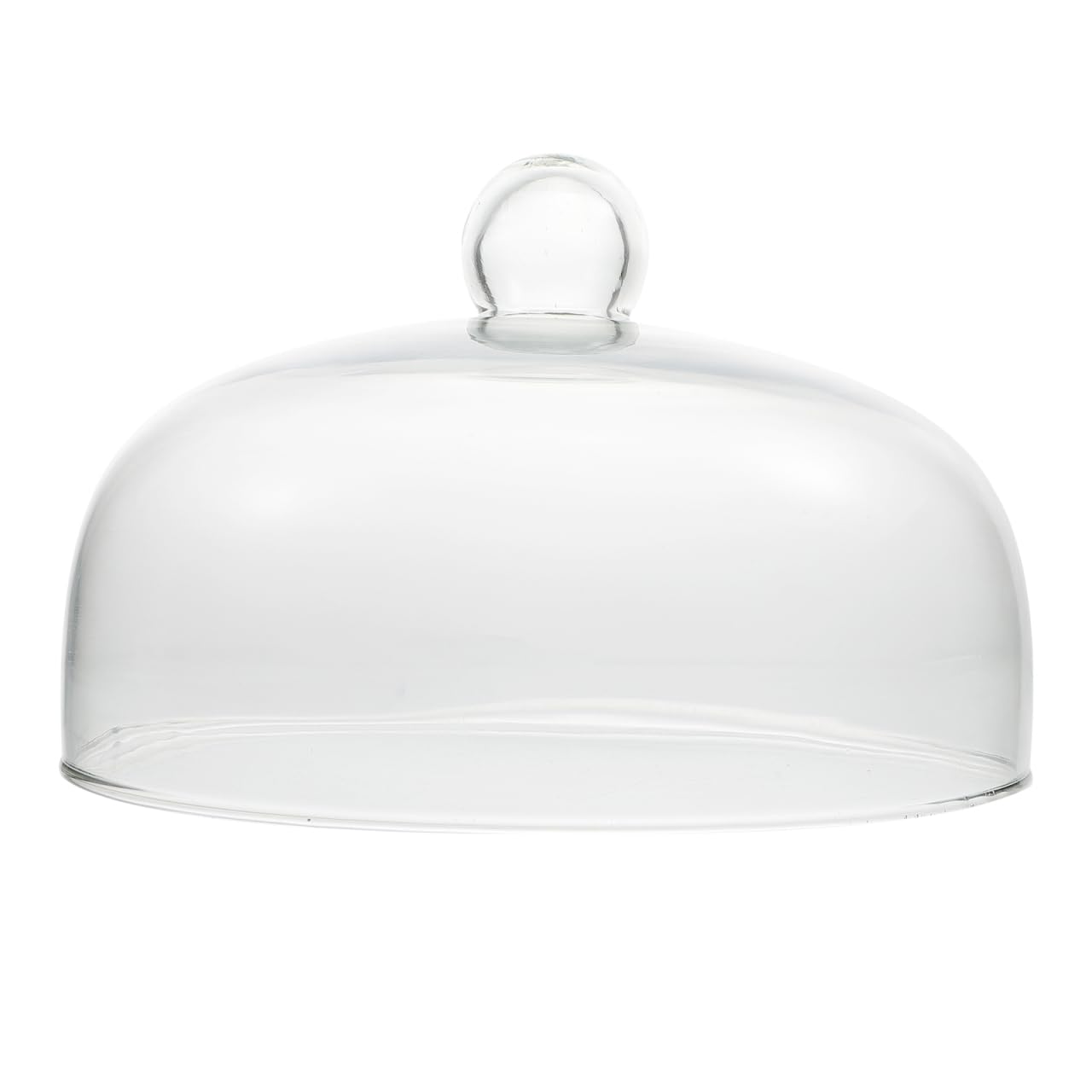 UPKOCH Cloche en verre transparent pour gâteaux, fruits, fromage, 23 cm