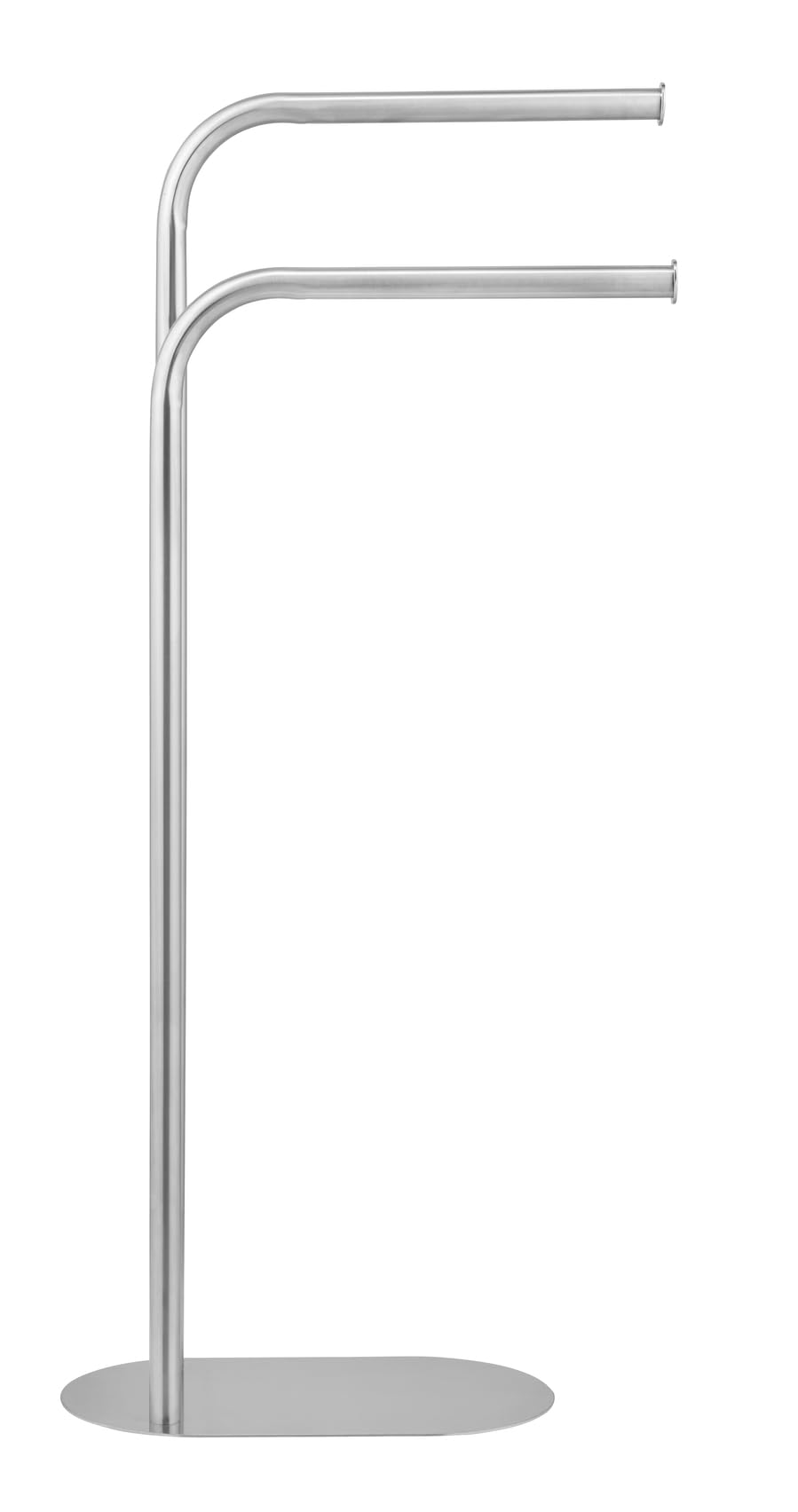 Wenko Portasciugamani MOD. Levante autoportante Design Moderno in Acciaio Inox salvaspazio Metallo Satinato per Bagno 30 x 79 x 17 cm Argento Opaco
