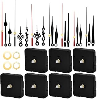 7 Pack Clock Mechanisms Battery Powered, Silent Quartz Clock Movement Long and Short Shaft, Wall Clock Mechanism Replacement, Quartz Clock Mechanism For Motor Replacement DIY Clock Repair