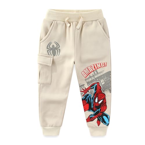 Marvel Spider-Man Boys Fleece Lined Pants for Little to Big Kids (Size: 4-12)2