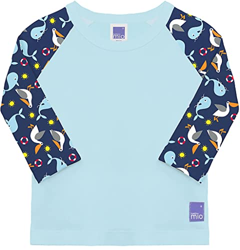 Bambino Mio Swim Rashguard, nautical, Medium (6-12 Months)