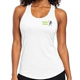 PadelFrog TriDri - Chaleco de pádel para mujer | Camiseta deportiva ligera y transpirable con espalda cruzada con tejido absorbente | Ropa de pádel de alto rendimiento, blanco, L