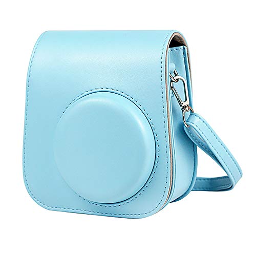 Kamera Tasche für Instax Mini 11 Sofortbildkamera, Colorful PU Leder Reise Kameratasche mit Schultergurt, Compact Schutztasche für Instax Mini 11