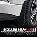 Opuweiy 2 PCS Car Mud Flaps, Splash-Protection Auto Fender Flaps, All Weather Protector Universal Mud Guards, for Sedans and SUVs (Black, 7x9.8In)