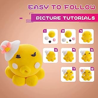 QMAY Air Dry Clay, 24 Colors Ultra Light Magic Clay, No-Toxic Dough, Modeling Clay for Kids with Tools, Gift for Kids