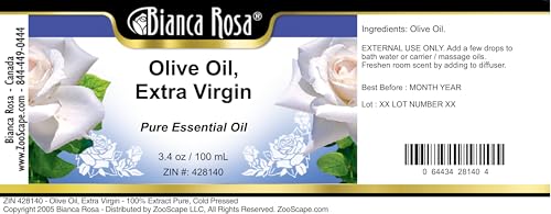 Aceite de oliva extra virgen 100% puro 3.40 fl oz miniatura 2