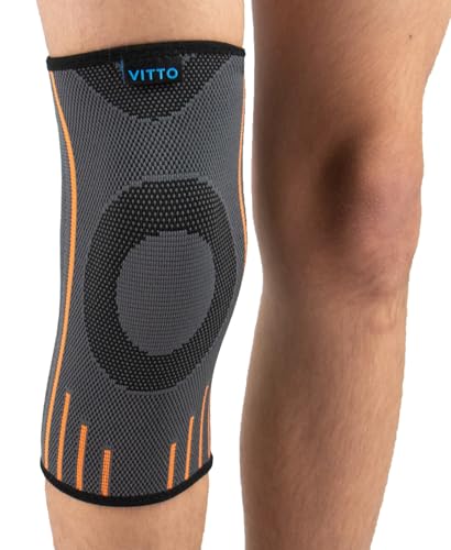 VITTO Kids Knee Brace - Osgood Schlatter Knee Brace Youth, Compression Sleeve for Boys and Girls from 4-14 years old (L)