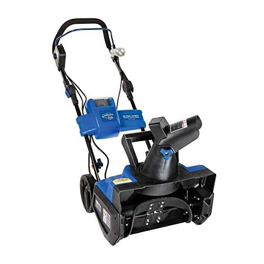 Snow Joe iON18SB 40-Volt iONMAX Cordless Brushless Single Stage Snowblower Kit | 18-Inch | W/ 4.0-Ah Battery and Charger