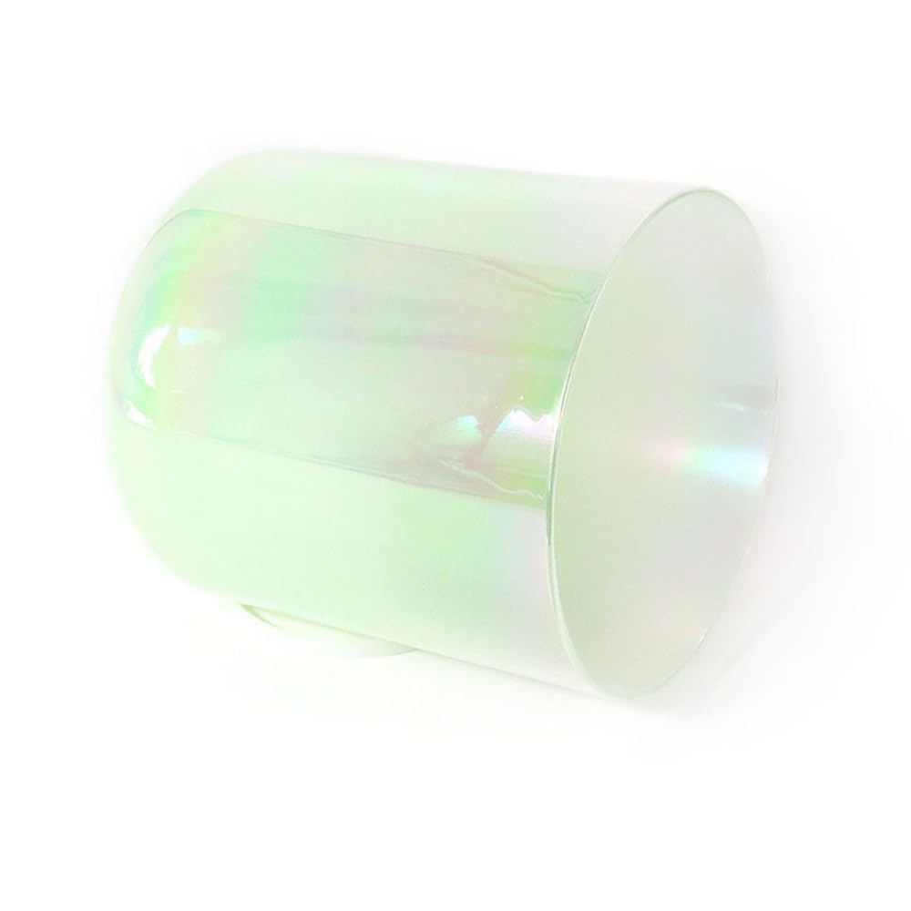 Tibetische Klangschale aus Kristall, alchemistisch, grün, 15,2 cm (6 Zoll), für Meditation, Yoga, Klangheilung, mit gratis Acryl-Schlagzeug und O-Ringen (Hinweis: