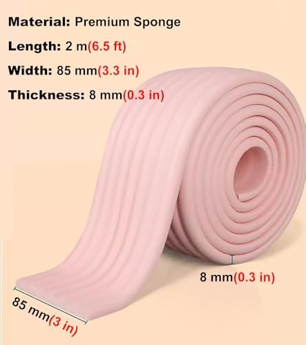 Soundproof Pipe Wrap Padding - 3" Self-Sealing Adhesive Sponge Roll for Noise Reduction, Waterproof Basketball Pole Pad - Beige, 20pcs Set for Basement & Garage Protection