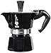 Produktbild Bialetti - Moka Color: Ikonische Espressomaschine für die Herdplatte, macht echten Italienischen Kaffee, Moka-Kanne 1 Tassen (60 ml), Aluminium, Schwarz