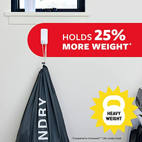 image for Command 10 lb XL Heavyweight Hook, 2 Wall Hooks and 6 Command Strips, 