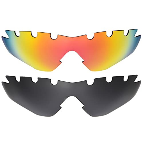 Lentes de repuesto ventiladas para gafas Oakley M2 color rojo y negro en talla única