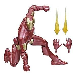 Marvel Hasbro Legends Series – Figura Coleccionable de Iron Man (Extremis) de 15 cm – Cómics clásicos